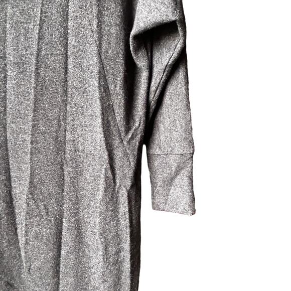 Vince Sweater Dress M Charcoal Gray Angora Cowl Neck Minimalist Capsule Sheath - Picture 6 of 7